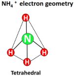 NH4+ lewis structure, molecular geometry, bond angle, hybridization