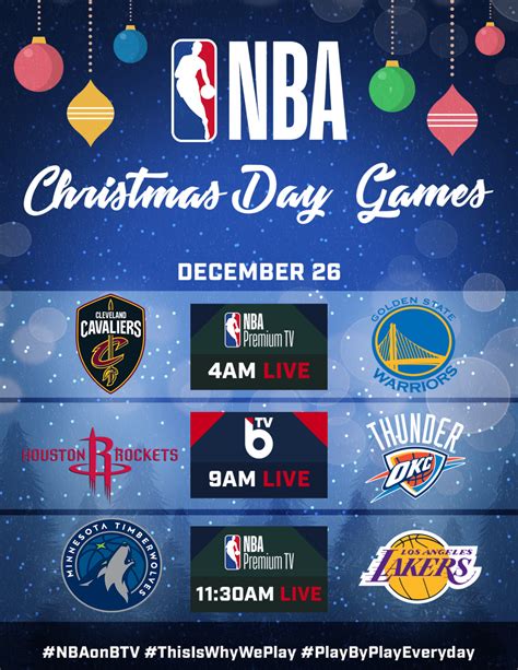 NBA Christmas Day Games on BTV and NBA Premium - SLAMonline Philippines