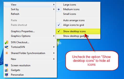 Windows 7 Tip:Hide All Desktop Icons Quickly