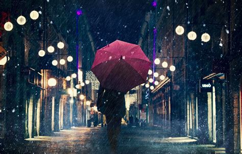 Street Night Rain Wallpapers - Wallpaper Cave