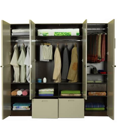 Flute Four Door Wardrobe by Godrej Interio by Godrej Interio Online ...