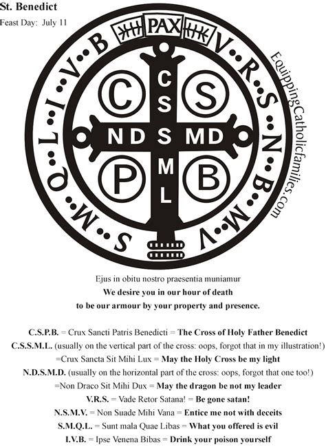 St Benedict Holy Medal with free printable - Equipping Catholic Families