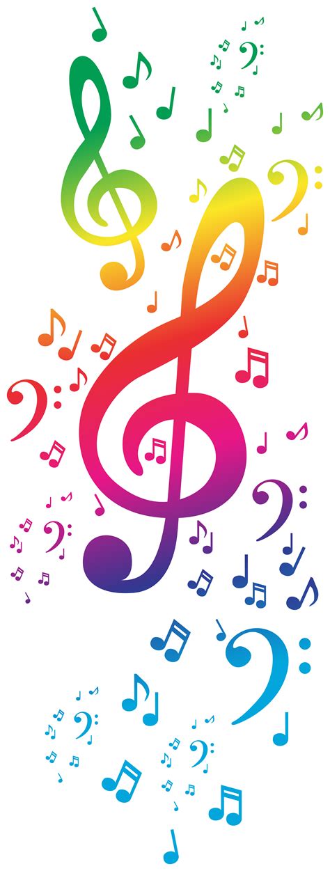 Colorful Music Notes Transparent Image | Gallery Yopriceville - High ...