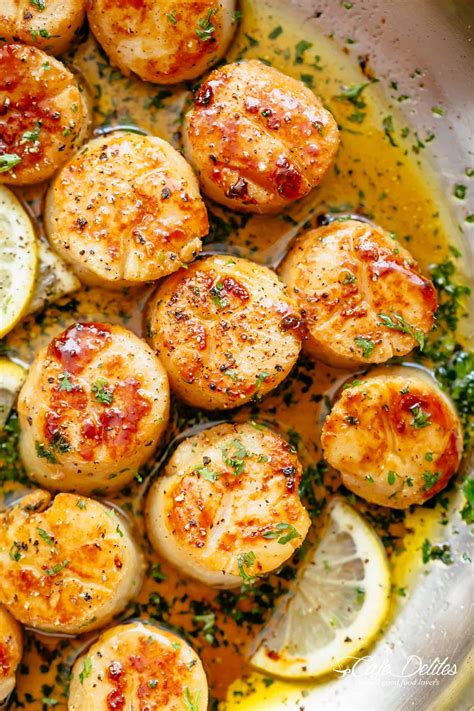 Have Crispy Lemon Garlic Butter Scallops on your table in less than 10 ...