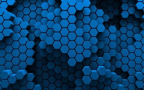 Blue Honeycomb Background