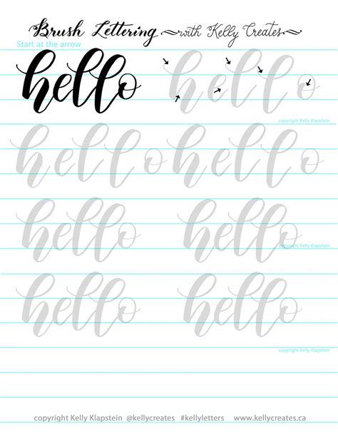 Handlettering Worksheets