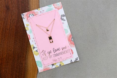 Necklace Card Printable and Cut File - Sugar Bee Crafts