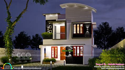 3 BHK small double storied house 1200 sq-ft | Kerala house design ...