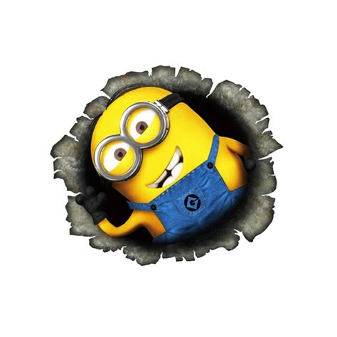 OTOKIT 3D Despicable Me Minions Cute Funny Cartoon Glue Sticker Car ...