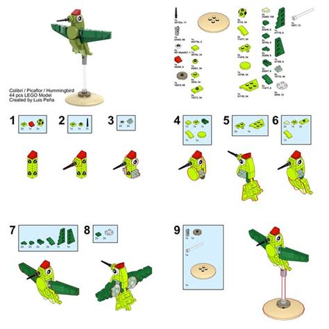 LEGO Hummingbird | Luis Peña | Flickr