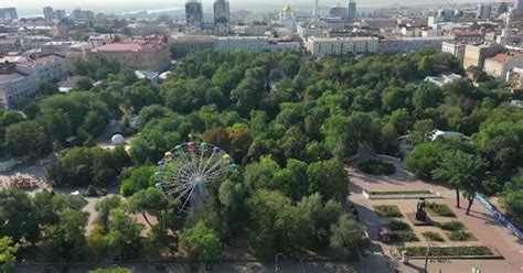 Gorky Park. Rostov-on-Don. Attractions. Russia., Stock Video - Envato ...