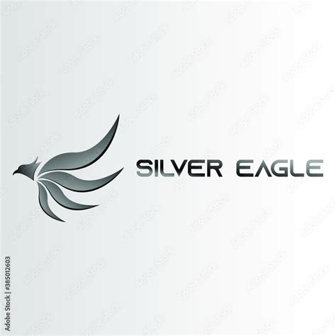 Silver Eagle Logo Vector, EPS 10 Stock Vector | Adobe Stock