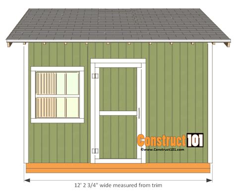 Free shed plan 8 x 12 - utility shed wood