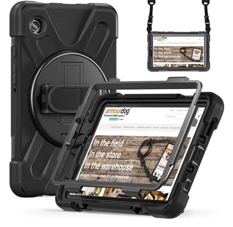 Rugged case for Samsung Tab A9 8 7 X110/115 with kick stand hand and ...