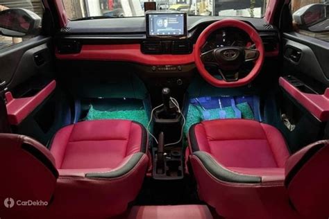 Tata Punch Micro SUV Interior Modified With Aftermarket Accessories ...