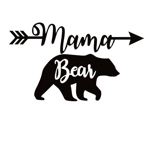 Mama Bear w/Arrow Window Decal - Mama Bear w/Arrow Window Sticker