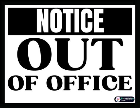 20+ Out Of Office Sign | Download Printable PDFs