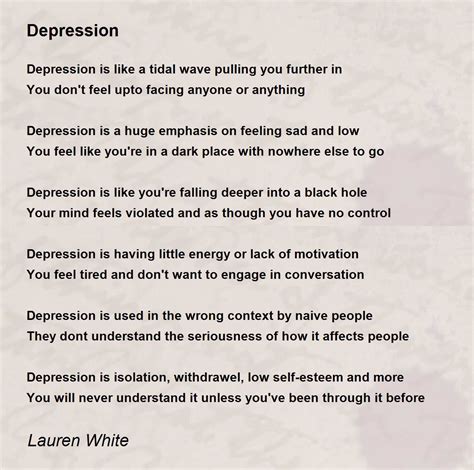 Famous Short Poems About Depression - Infoupdate.org