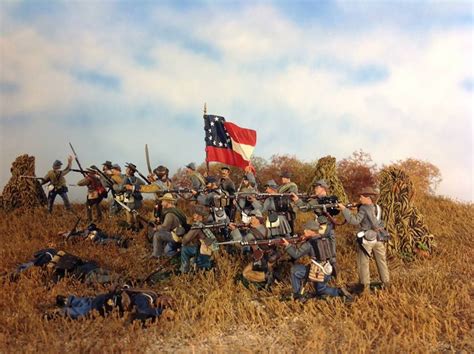 Confederate Forces by W. Britains in a Diorama By Ken Osen | Civil war ...