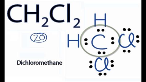 CH2Cl2 Lewis Structure: How to Draw the Lewis Structure for CH2Cl2 ...