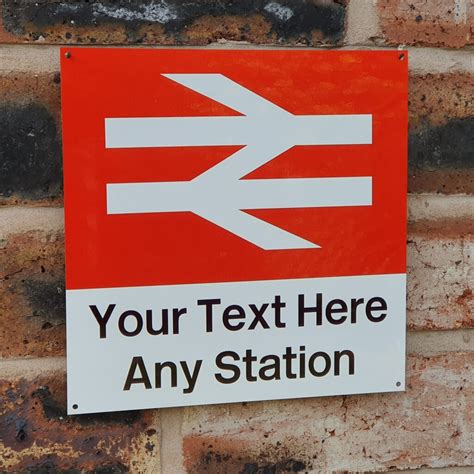 Customised Station Sign | 20x20cm - Loco Fleet Shop