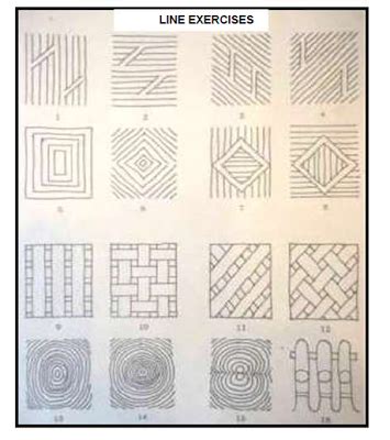 Mechanical Drafting : Line Exercises- Freehand Sketching/Drawing ...