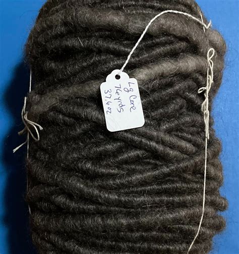 Dark grey core spun Pygora goat guard hair, Rug, or Art yarn | eBay