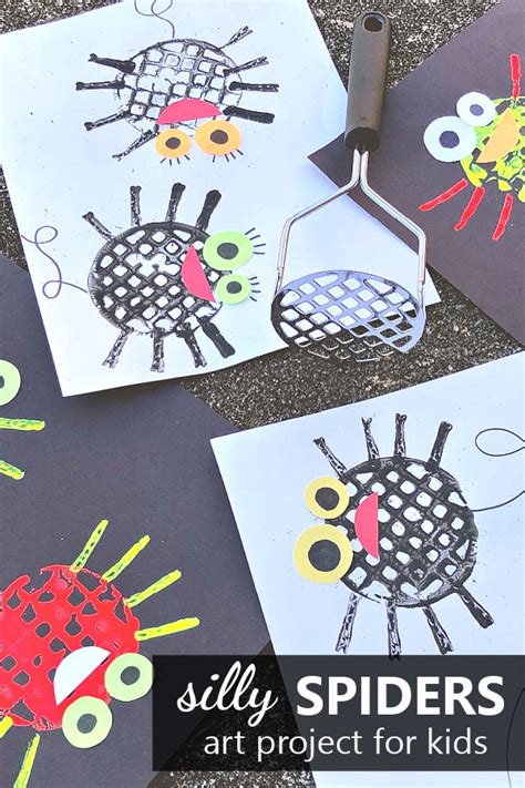 Silly Spider Art Project for Kids: Spider Prints - Fantastic Fun & Learning