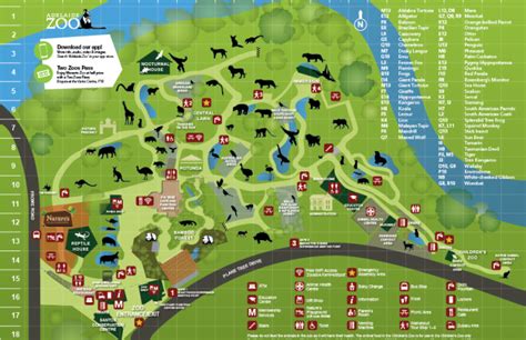 Adelaide Zoo Map