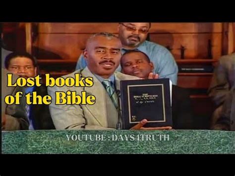 Pastor Gino Jennings talks about the Lost books of the Bible - YouTube