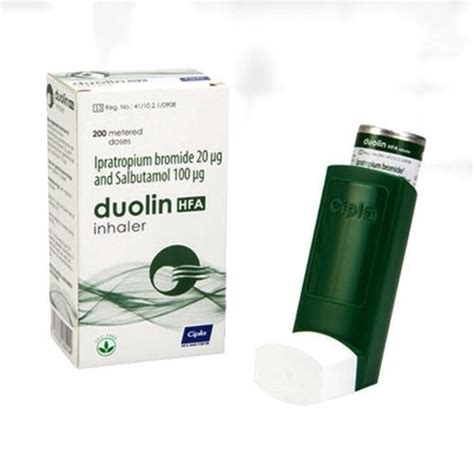 Duolin HFA Ipratropium Bromide and Salbutamol Inhaler, Cipla Ltd ...