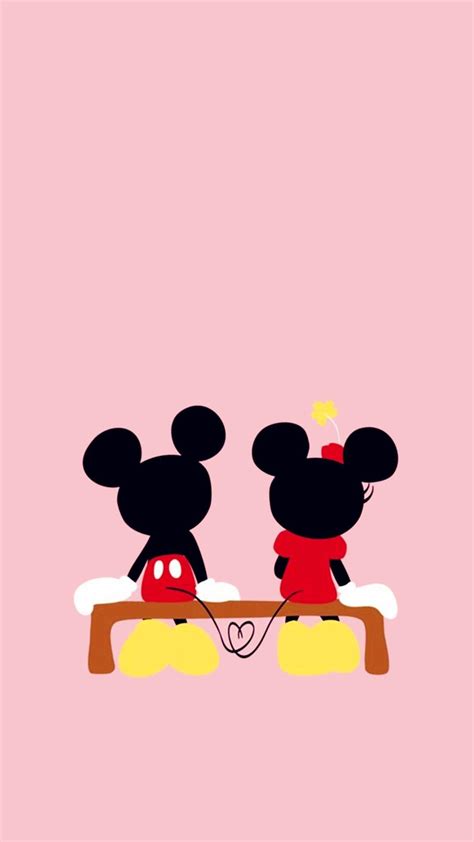 Cute Mickey Mouse And Minnie Mouse Wallpaper