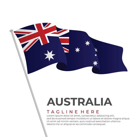 Template vector Australia flag modern design 21017239 Vector Art at ...