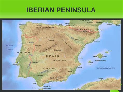 Iberian Peninsula Location On Map