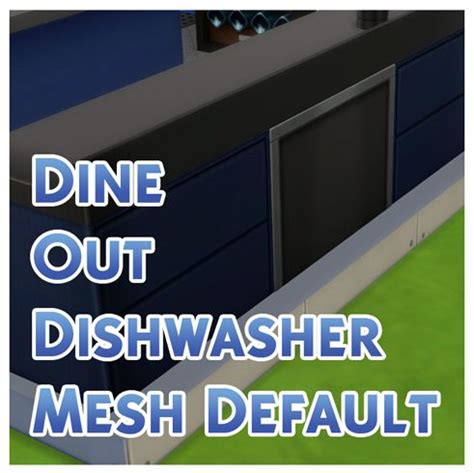 Mod The Sims: Dine Out Dishwasher by Menaceman44 • Sims 4 Downloads ...