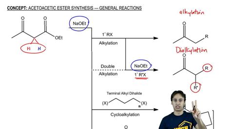 Acetoacetic Ester Synthesis: General Reactions - YouTube