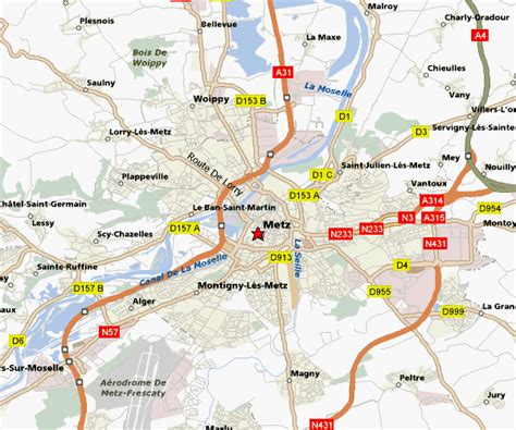 Metz Map - France