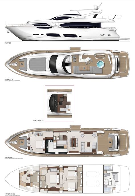 Yacht interior design, Sunseeker yachts, Small yachts