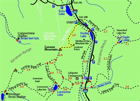 Mount Cannon Cannon Mountain Ski Area Mt Cannon Kinsman Range Franconia ...