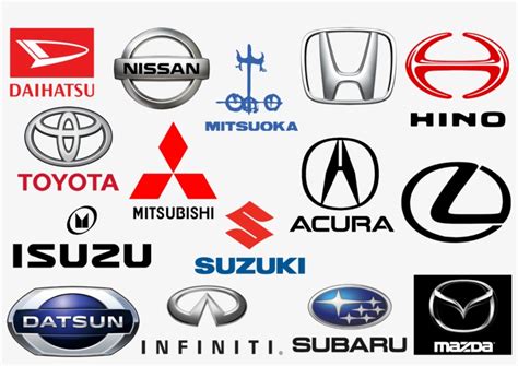 Japanese Car Brands Logos - Japanese Car Brands Transparent PNG ...