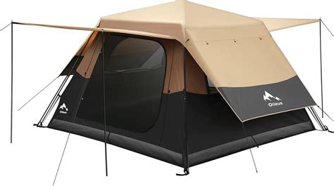 Oileus 8 Person Family Camping Tent, Double Layer Instant Cabin Tent ...