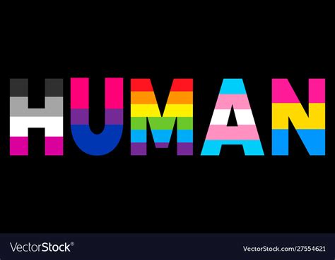 Lgbt equality symbols human slogan human sign Vector Image