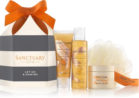 Sanctuary Spa Gift Set, Let Go and Unwind Gift Box with Shower Gel ...