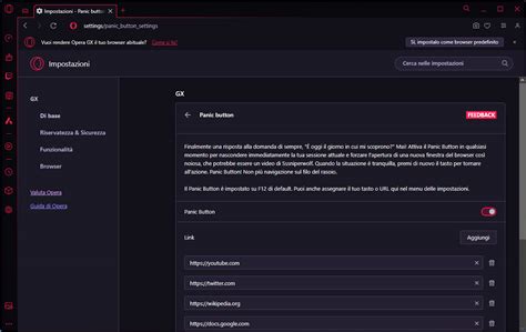 Opera GX ha adesso un 'Panic button', e serve proprio a quello che stai ...