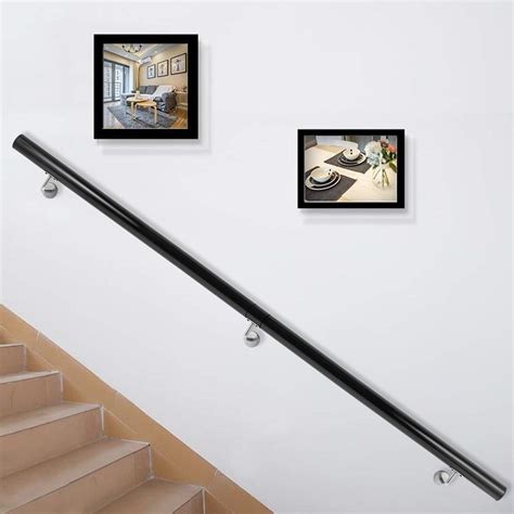 Buy VEVOR Stair Handrail 6ft Length Stair Rail Aluminum Handrails for ...