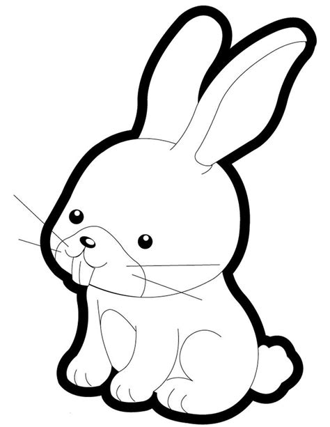 Cute Bunny Coloring Pages PDF For Kids Activity - Coloringfolder.com ...