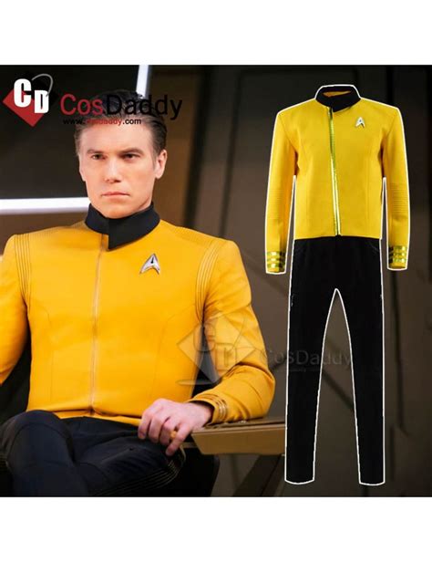 Star Trek: Discovery Christopher Pike Yellow Uniform Cosplay Costume ...