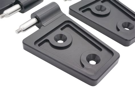 Jeep Wrangler JK - JKU Door Hinges - Aluminum (Royal Hooks) Black ...