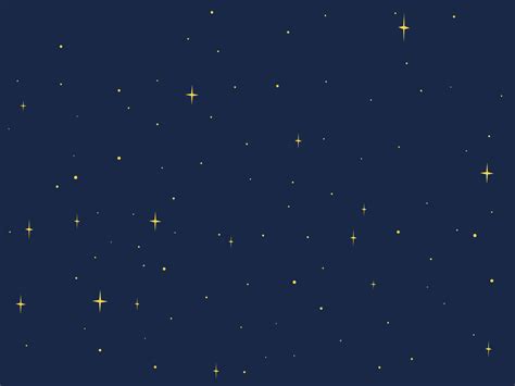 Cartoon night starry sky vector design. Simple dark blue space ...