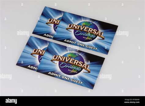 Tickets to Universal Studios in Orlando, Florida, USA Stock Photo - Alamy